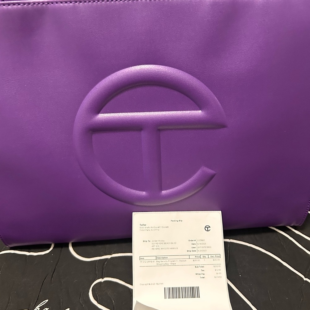 Telfar PURPLE medium size
